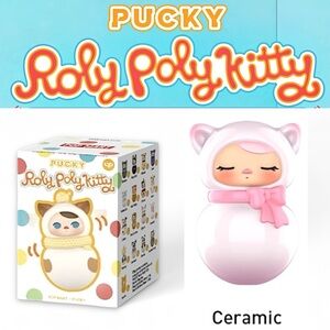 Pop Mart Pucky Roly Poly Kitty Series Figurine Ceramic